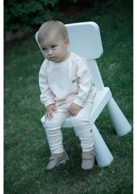 Resim Atlasyael Atlas&yael %100 Organik Pamuk Gots Organik Belgeli Bebek Üst Sweatshirt - Somon 
