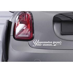 Resim SOFT Mug shop. Yasanmadan gecen yillar utansin Müslüm Gürses Baba Sticker 20x6cm 