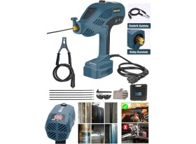Resim Powerforge Y-300 Amper Çift Kartli Çift Soğutma El Tipi Invertör Elektrikli Kaynak Makinesi-Mavi 