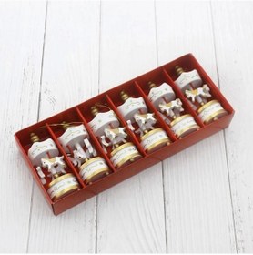 Resim Dekoratif 6'li Beyaz Mini Atlı Karınca Çok Renkli 