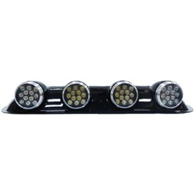 Resim Offroad Tepe Sis Offroad Sis Lambası 12x4 Led Yuvarlak Siyah 84x17,5x11 Cm 