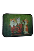Resim Hype Store Miapet Elekli Desenli Kedi Tuvalet Önü Paspası 60 x 45 cm Yavru Kediler 