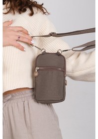 Resim M 226 Mega Bag Krinkıl Kumaş Unisex Küçük Omuz Çantası, Telefonluk Çok Renk Çok Renkli 
