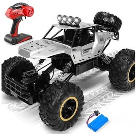 Resim Uzaktan Kumandalı Rc Off-road Monster Truck 1:12 Ölçekli Araba Gri 