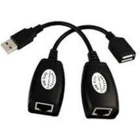 Resim Nova Usb RJ45 Cat5e-6 Extender 45m Uzatıcı 