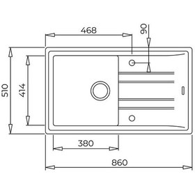Resim Teka Stone 50 B Tg Metalik Gri Eviye 