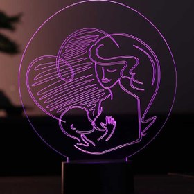 Resim Anneler Gününe Özel Figürlü Dekoratif Hediye Led Masa Lambası | BYLAMP 