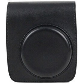 Resim Fujifilm Instax Neo 90 Uyumlu Siyah Askılı Deri Çanta 