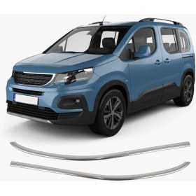 Resim Brsplast Peugeot Rifter 2019 ve Üzeri Uyumlu Krom Cam Çıtası 2 Parça Paslanmaz Çelik 