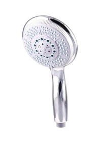 Resim Huge 5 Fonksiyonlu Büyük Başlı El Duşu Duş Başlığı - Farklı Püskürtme Modları - Yüksek Kaliteli Abs Krom Kaplı G1/2 Uyumlu Siyah 