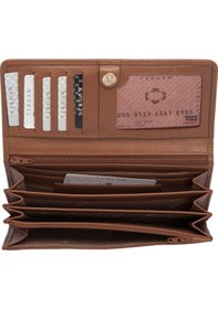 Resim Tergan Taba Deri Kadın Cüzdan - S1cb00005783-f83 Taba 