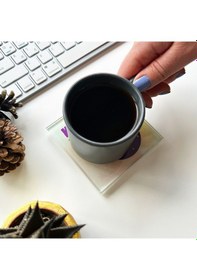 Resim Decorita Cam Bardak Altlığı Burçlar - Koç Burcu 4'lü Takım 10 x 10 CM Çok Renkli 