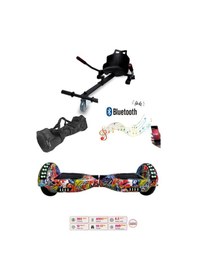 Resim Citymate Elektrikli Kaykay Hoverboard Bluetooth Hoparlörlü 6.5 İnç Grafiti D11 +Çanta 
