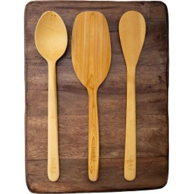 Resim Hakiki El Yapımı Şimşir Üçlü Mutfak Seti 