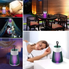Resim Just Cheap Store Iç ve Dış Mekanlar Için Şarjlı Sinek Öldürücü Sivrisinek Kovucu,uv Işıklı Sineksavar Taşınabilir Gece Lambası 