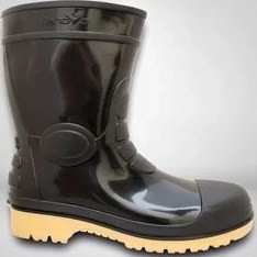 Resim Renova Kaymaz Taban Siyah Plastik Kısa Çizme Konforlu Kışlık Kullanım İçin Uygun 