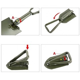 Resim Evimdeyokyok Profesyonel Portatif Orta Boy 59 CM Katlanabilir Kürek 