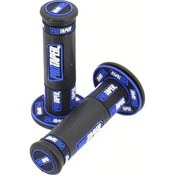 Resim Cloudstore Siyah Mavi Çift Motorcycle 7/8" 22mm Gel Tutamak Fren Kolu Motocross Dirt Bike 
