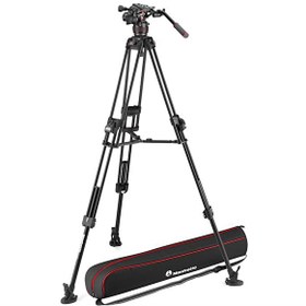 Resim Manfrotto MVK608TWINFA Nitrotech 608 & 645 Alu Twin FTT Video Tripod Manfrotto