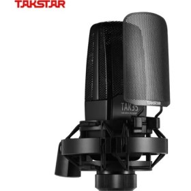 Resim Takstar TAK35 Profesyonel Kondenser Kayıt Mikrofonu - Siyah 
