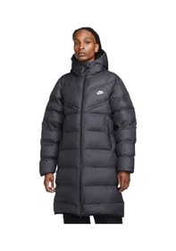Resim Nike Stormfit Windrunner Primaloft Synthetic Fit Parka Rahat Kalıp Sabit Kapüşonlu Erkek Parka Siyah 