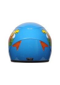 Resim Mts Full Face Motosiklet Çocuk Kaskı K10 Dino Blue Mavi 