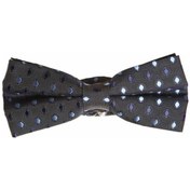 Resim Siyah - Mavi Dokuma Desenli Papyon - /DP-603 Mavi - Siyah 