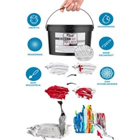 Resim Rölyef Pasta 3,5 kg Büyük Kova Beyaz 