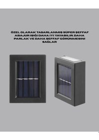 Resim Mey İthalat Şeffaf Abajurlu Duvar Tipi Solar Işık 