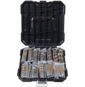 Resim Shineyee Titanium Kaplı Hızlı Çelik 99 Parça Tornavida Seti - Düz Saplı, Hassas Delme, 1.5-10mm Aralığı, Plastik Kutulu El Matkap Aleti 