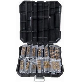 Resim Shineyee Titanium Kaplı Hızlı Çelik 99 Parça Tornavida Seti - Düz Saplı, Hassas Delme, 1.5-10mm Aralığı, Plastik Kutulu El Matkap Aleti 