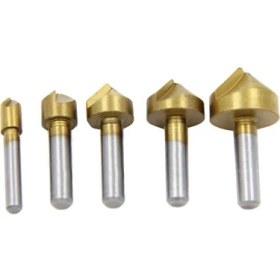 Resim Profi̇sher 90° Tek Flüt Kenar Pah Havşa 5li Set 