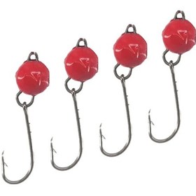 Resim Avlivari Hareketli Kırmızı Jighead 6 Gr-9950 6 