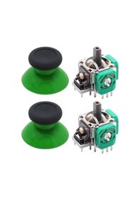 Resim Xbox One Analog Motor Topuz Seti 2+2 One - One S/x - Series S/x Uyumlu Siyah Yeşil 