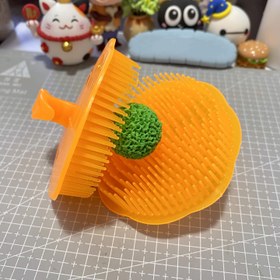 Resim 2 adet Polimer Kil Modellenme Fırçaları - Yuvarlak Top & Meyve Dokulu Araçlar DIY El Sanatları, Seramik Heykelcilik, Fondant Dekorasyonu için - Dayanıklı PP Sanat Araçları Ergonomik Saplar ile (Rastgele Renk) 