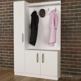 Resim Decorotika Naturel Portmanto Beyaz 