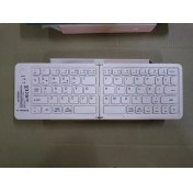 Resim Katlanabilir Renkli Bluetooth Klavye Şarjlı, Taşınabilir, 5.0 Bağlantı, Tüm Cihazlarla Uyumlu 