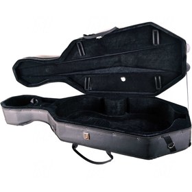 Resim Dominguez CHCP44 Tekerlekli Çello Hardcase - 4/4 (Profesyonel - Yüksek Koruma) | Fiberglas (Fiberglass) Dış Şasi, Darbe Emici İç Peluş Astar, Kolay Taşıma İçin Dayanıklı Tekerlek Sistemi | Uyum: 4/4 (Tam Boy) Çello 