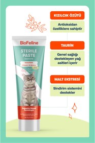 Resim BioFeline Tüy ve Sindirim Hassasiyeti Azaltıcı Kısır Kediler İçin Multivitamin Malt Macunu 30 g | Deneme Boy 
