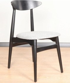 Resim Dora Ahşap Sandalye Siyah 