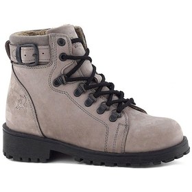 Resim Rakerplus Griffon Hakiki Deri Açık Gri Bağcıklı Fermuarlı Bot Gri 