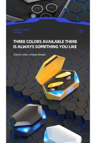 Resim Torima Bluetooth Kulaklık Kulak İçi Rgb Işıklı Çift Mikrofonlu Oyuncu Kulaklık TG-G20 Siyah 
