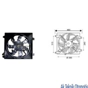 Resim Fan Motoru 12V Hyundai Santafe2 Crdi 07>>Sol 504634487 