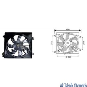 Resim Fan Motoru 12V Hyundai Santafe2 Crdi 07>>Sol 504634487 