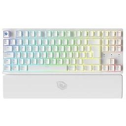Resim MONSTER PUSAT RAPID PRO TKL TACTILE RED SWITCH KABLOLU MEKANIK RGB KLAVYESI BEYAZ 