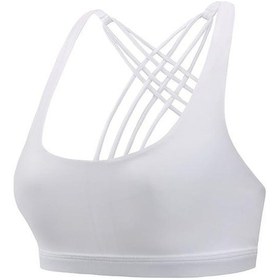 Resim Novahub Beyaz Çapraz Güzellik Geri Spor Sutyeni Hiçbir Çelik Halka Yoga Koşu Atleti Çabuk Kuruyan Darbeye Dayanıklı Büyük Boy Kadın Spor Sutyeni Beyaz - M Beyaz 