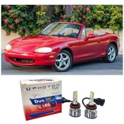 Resim Mazda Mx5 Led Xenon Uzun + Kısa Far Ampulü H4 Duo Yeni Seri Beyaz 