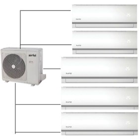 Resim Airfel Duvar Tipi Multi Klima 42000 Btu 1 Dış + 5 Iç Ünite 9+9+12+12+12 5lmx125n 