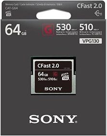 Resim Sony CAT-G64 Yüksek Performanslı Hafıza Kartı CFast G Seri 2.0, 64 GB 