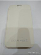Resim Samsung Note 2 Android Cep Telefon Beyaz Penceresiz Kapaklı Kılıf 